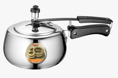 Khaitan Orfin KOMCCT1105 5 L Inner Lid Induction Bottom Pressure Cooker(Aluminium)
