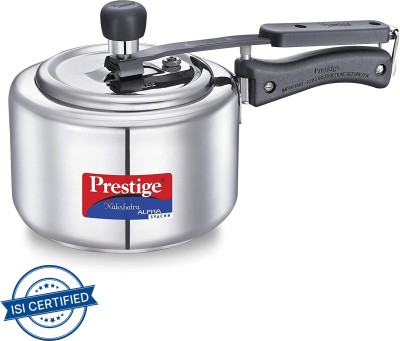 Prestige Nakshatra Alpha Svachh 2 L Inner Lid Induction Bottom Pressure Cooker(Stainless Steel)