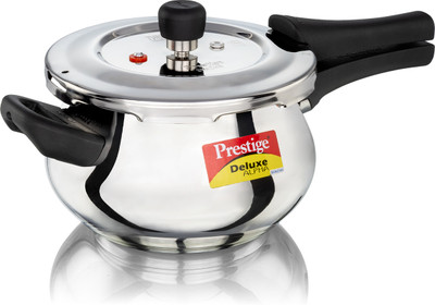 Prestige Deluxe Alpha Svachh 3 L Outer Lid Induction Bottom Pressure Cooker(Stainless Steel)