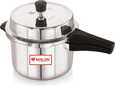 NIRLON Induction & Gas Stove Compatible Outer Lid Stainless Steel Pressure Cooker 3 L Outer Lid Induction Bottom Pressure Cooker(Triply)