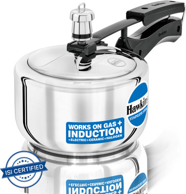 Hawkins 1.5 L Inner Lid Induction Bottom Pressure Cooker(Stainless Steel)