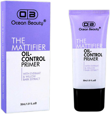 OCEAN BEAUTY Gel Makeup Primer Mattifier Hydrating Oil Control Open Pore Minimizer Face Primer  - 30 ml(Refiner Silicon Base Transparent for Oily Dark Dry Dusky Skin Women Girls Smooth)