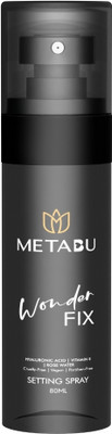 Metabu Makeup Fixer with Vitamin E & Rose Water Long Lasting 12 Hour Hold Matte Finish Primer  - 80 ml(Transparent)