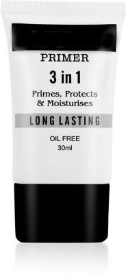 Glamway Cosmetics 3in1 oil free long lasting primer (Primes , Protect & Moisturises ) Primer  - 30 ml(Transparent)