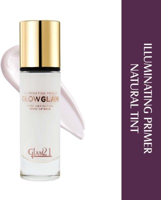 Glam21 Cosmetics Illuminating HD Primer Longlasting,Oilfree Weightless Matte Finish, Instant Glow Primer  - 40 ml(Natural Tint)