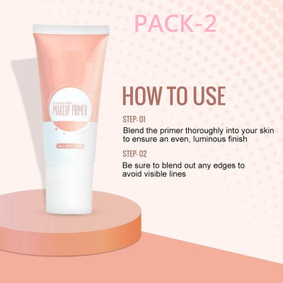 HUZURLU Long Lasting Healthy Glow Face  Primer  - 60 ml(TRANSPARENT)