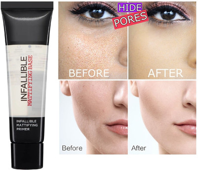HUZURLU Infallible Mattifying Base Face  Primer  - 35 ml(Transparent)