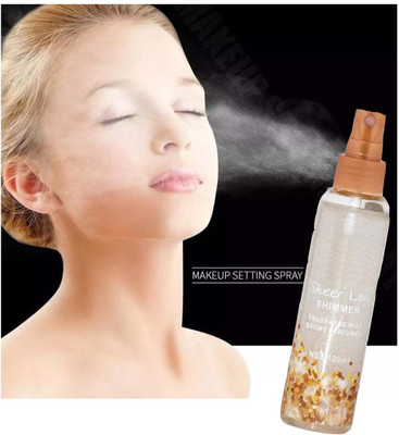 tanvi27 New Shimmer Fragrance mist Makeup Fixing Spray  Primer  - 120 ml(TRANSPARENT)