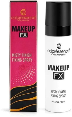 COLORESSENCE FX Misty Finish Makeup Fixer 5-seconds Quick Dry Long Lasting Formula, 80 ml Primer  - 80 ml(Clear)