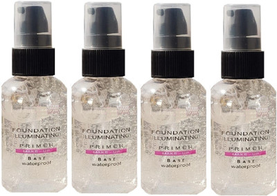 Emijun This lightweight primer softens your pores Primer pack of 4 Primer  - 200 ml(Transparent)
