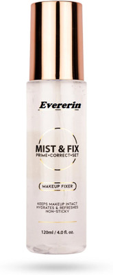 EVERERIN Long Lasting Makeup Setting Spray Keeps Makeup Intact | Primer  - 120 ml(Transparent)