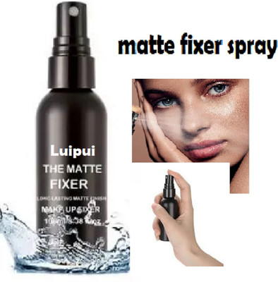Luipui makeup fixer long lasting fixer spray with matte finish Primer  - 100 ml(transparent)