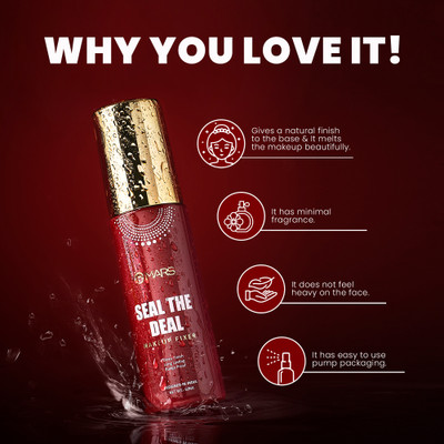 MARS Long Lasting Budge Proof Oil Free Makeup fixer Seal The Deal Primer  - 60 ml(Transparent)
