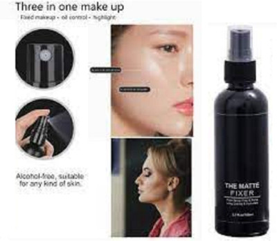 Luipui long lasting makeup fixer setting spray pack of 1 Primer  - 100 ml(transparent)