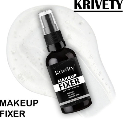 KRIVETY Oil Control For Dry Oily Skin Makeup Fixer Spray Primer - 100 ml Primer  - 50 ml(Black)
