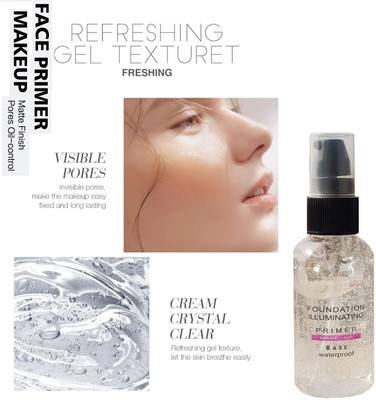 AMOSFIA Professional Hd Hydrating Primer With Gel-Based Formula for Poreless Skin Primer  - 50 ml(TRANSPARENT)