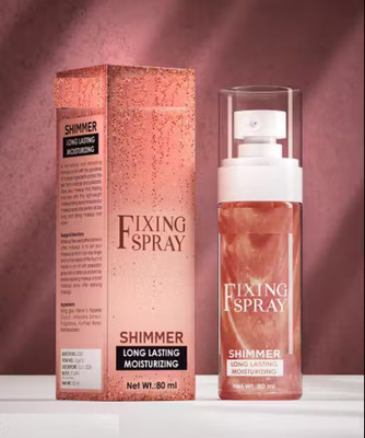 K.Y.L.Plus GlowLock Shimmer Fixing Spray – Long Lasting & Moisturizing (80ml) Primer  - 1 ml(pink)