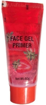 Elecsera Strawberry Waterproof Primer Make Up Base Pack of 1 Primer  - 60 g(Red)