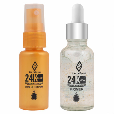 ColorBlush 24K Gold Radiant Primer & Setting Spray Long Lasting Glow(2 Items in the set)
