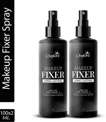 Ooplore Makeup Fixer Spray | Setting Spray Makeup With Non Sticky Hydrates & Refreshes Primer  - 200 ml(Transparent)