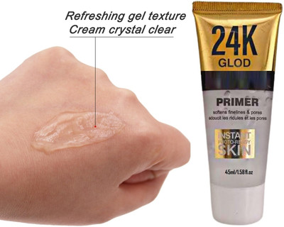 Wonholli 24k Gold Primer Matte Oil Control Lightweight Pore MInimising  Primer  - 45 ml(GOLD)