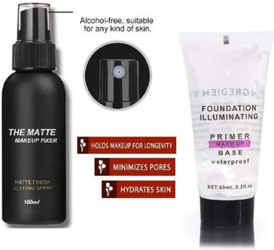REIMICHI WATER PROOF MAKEUP FIXER AND TUBE PRIMER COMBO(2 Items in the set)