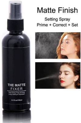 Glowsync The Matte makeup Fixer Makeup setting spray Primer 100 ml (TRANSPARENT) Primer  - 100 ml(Transparent)