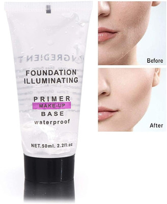 HUZURLU WATERPROOF LONG LASTING FOUNDATION PRIMER MAKEUP BASE PRIMER Primer  - 50 ml(TRANSPARENT)