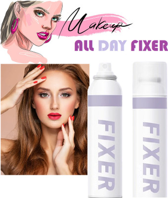 Sheny MAKEUP FIXER LONG LASTING MAKEUP FIXING SETTING SPRAY DEWY FINISH MAKEUP Primer  - 100 ml(TRANSPARENT)