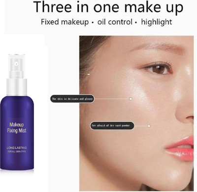 manasona Makeup Fixer Spray for Face makeup Light weight  Primer  - 60 ml(Transparent)