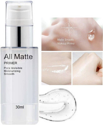 Arcanuy Best Hydrating Matte Pore Waterproof Long Lasting primer Primer  - 30 ml(Transparent)