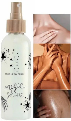 AFARAXIA Lighwet Shine Long Lasting Makeup Fixer  Primer  - 150 ml(shimmer finish)