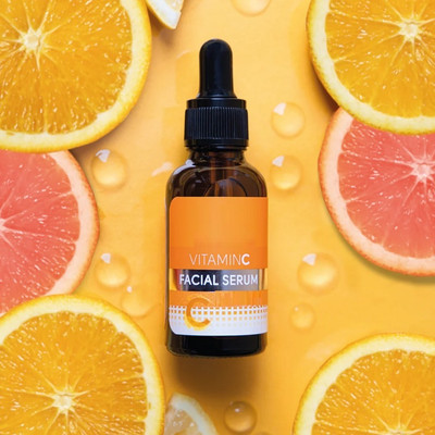 HUZURLU Vitamin C Face Serum-Brightens & Reduces Dark Spots Primer  - 30 ml(TRANSPARENT)