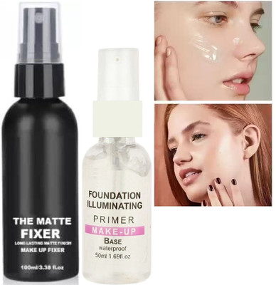 GABBU Good Flawless Makeup Base & Long Lasting Makeup Fixer with primer Primer  - 200 ml(transperent)