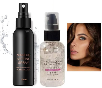 GULGLOW99 Combo of Makeup primer with Fixer  Primer  - 100 ml(Transparent)