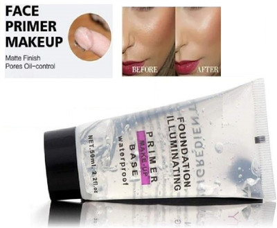 HUZURLU Flawless Makeup Base Primer For Face Makeup Primer  - 50 ml(TRANSPARENT)