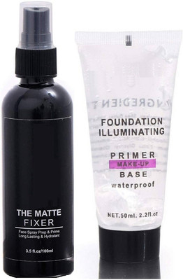 REIMICHI Most Beautiful Trending Fixer combo pack with  Primer  - 150 ml(TRANSPARENT)