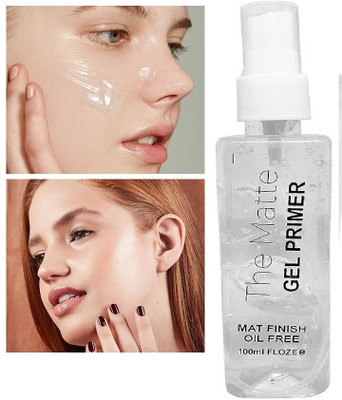 Amaryllis Professional Hd Face Primer, Transparent Matte Gel Base Primer  - 100 ml(TRANSPARENT)