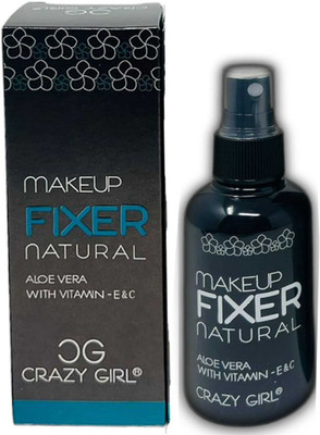 Crazy girl Professional Waterproof Natural Aloe Vera With Vitamin E & C Hydrating Fixer Primer  - 100 ml(White)