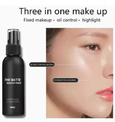 Yuency Shine Long lasting Makeup Fixer setting spray  Primer  - 100 ml(TRANSPARENT)