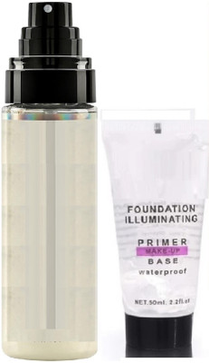 REIMICHI MAKEUP PRIMER WITH FIXER COMBO Primer  - 200 ml(TRANSPARENT)