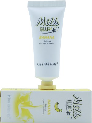 Kiss Beauty Banana Milk Blur Face Primer Tone Up And Oil Control Primer  - 30 ml(Yellow)