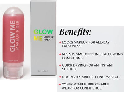 Neycare perfect shimmer new makeup look fixer pack of 1 Primer  - 100 ml(natural pink)