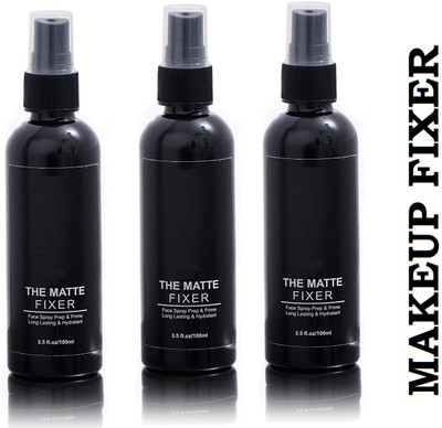 JANOST NEW Makeup Fixer Prep+Set After Makeup Primer SET OF 3 Primer  - 300 ml(Transparent)