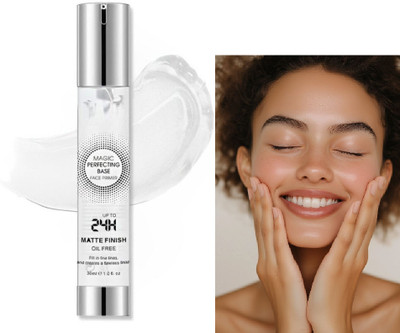 Jiwoo Makeup Primer | Oil Free Mattifying Finish | Smooth & Blurs Pores  Primer  - 30 ml(transparant)