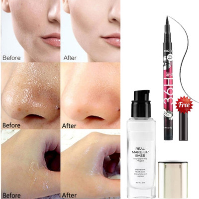 RED4 Makeup Base Highlighting Primer| Skin-Hydrating Poreless Primer & eyelinerr Primer  - 30 ml(multi)