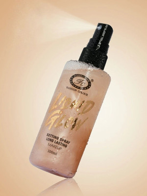 FASHION COLOUR Liquid Glow Setting Spray For Makeup Long Lasting MF09B Primer  - 100 ml(Multicolor)
