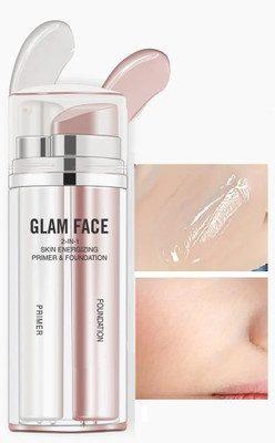 WOONGMI Makeup 2 In 1 Foundation and Primer Matte finish water proof Foundation Primer  - 60 ml(Natural Node)