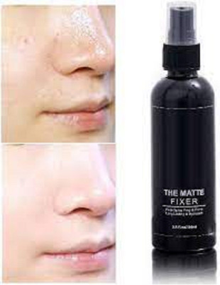 Luipui best matte finish makeup fixing setting spray Primer  - 100 ml(transparent)