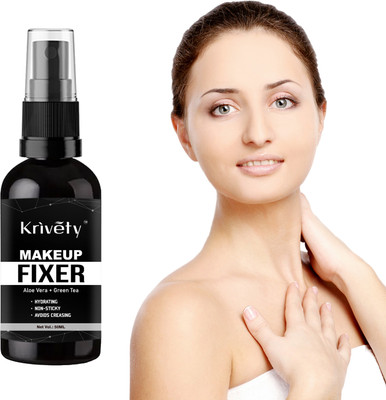 KRIVETY Makeup Setting Spray Face Primer Foundation Base Fixer Makeup Primer, Primer  - 50 ml(Black)